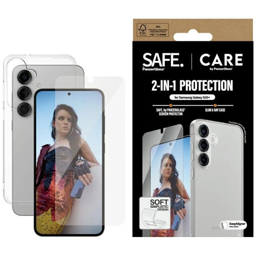Zestaw ochronny 2w1 etui + szkło na ekran CARE by PanzerGlass Fashion 2w1 Samsung Galaxy S25+ Plus