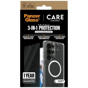 Wholesale CARE by PanzerGlass Flagship 3-in-1 case + screen privacy glass + camera glass kit Samsung Galaxy S25 Ultra - PZG834 - {ean13} - Hurt