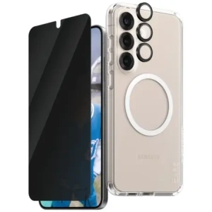 Hurtownia GSM - CARE de PanzerGlass Carcasă 3 în 1 + sticlă de protecție pentru ecran + kit de sticlă pentru cameră Samsung Galaxy S25+ Plus - PZG835 - {ean13} - Hurt