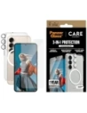 CARE von PanzerGlass Flagship 3-in-1 Hülle + Bildschirmglas + Kameraglas Set für Samsung Galaxy S25