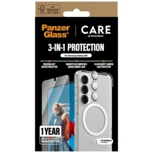 Hurtownia GSM - CARE de PanzerGlass Husa flagship 3-in-1 + sticlă de ecran + kit de sticlă pentru cameră Samsung Galaxy S25 - PZG836 - {ean13} - Hurt