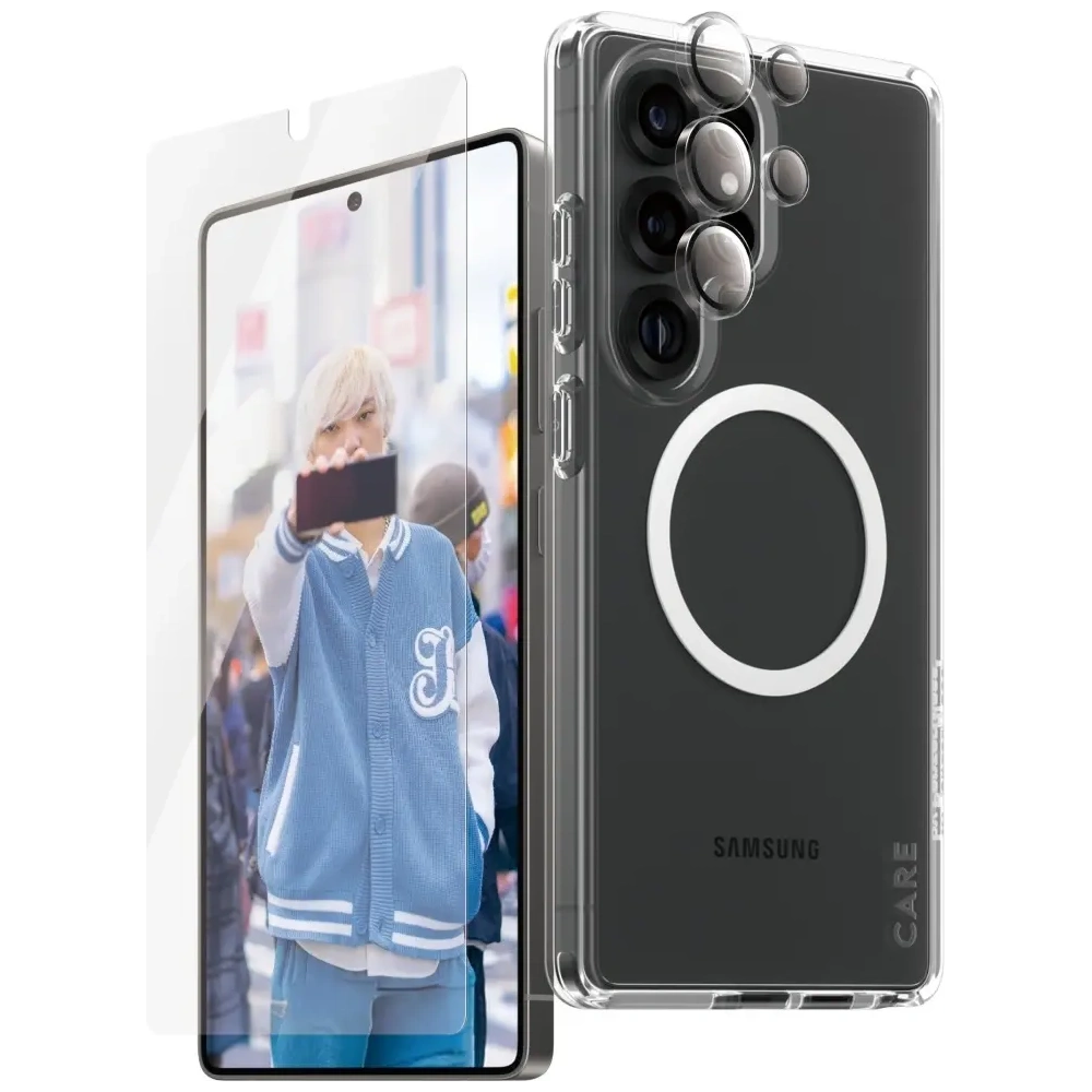 Wholesale CARE by PanzerGlass Flagship 3-in-1 case + screen glass + camera glass kit Samsung Galaxy S25 Ultra - PZG837 - {ean13} - Hurt