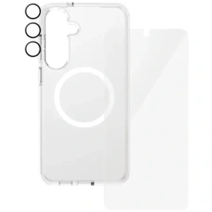 Hurtownia GSM - CARE de PanzerGlass Carcasă flagship 3-in-1 + sticlă de ecran + kit de sticlă pentru cameră Samsung Galaxy S25+ Plus - PZG838 - {ean13} - Hurt