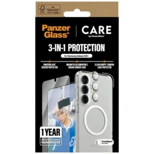 Hurtownia GSM - CARE de PanzerGlass Carcasă flagship 3-in-1 + sticlă de ecran + kit de sticlă pentru cameră Samsung Galaxy S25+ Plus - PZG838 - {ean13} - Hurt