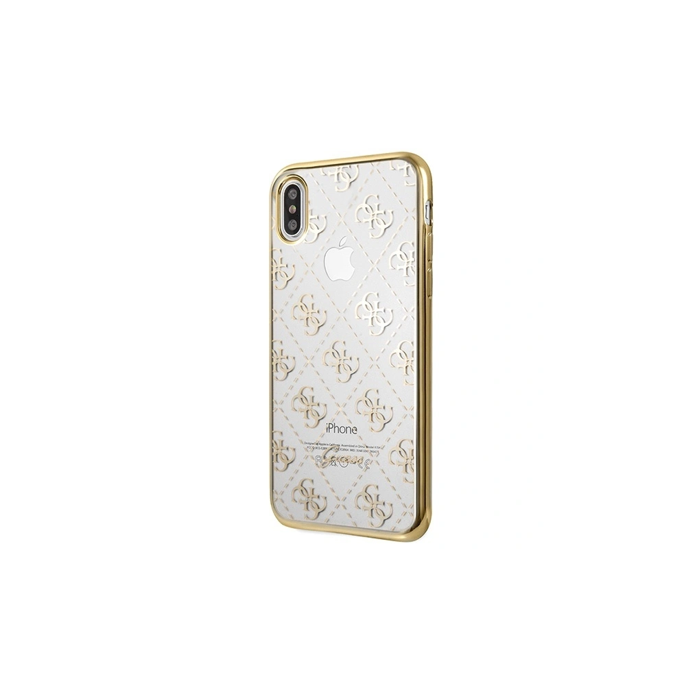 Hurtownia GSM - Etui Guess GUHCI65TR4GG Apple iPhone XS Max zlatý/gold 4G Transparent - GUE464GLD - {ean13} - Hurt