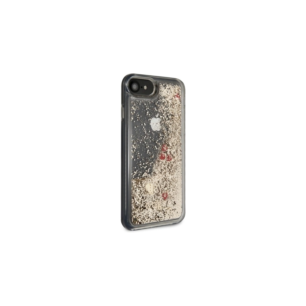 Hurtownia GSM - Etui Guess GUHCI8GLHREGO Apple iPhone SE 2022/SE 2020/8/7 gold/złoty hard case Liquid Glitter Hearts - GUE465GLD - {ean13} - Hurt