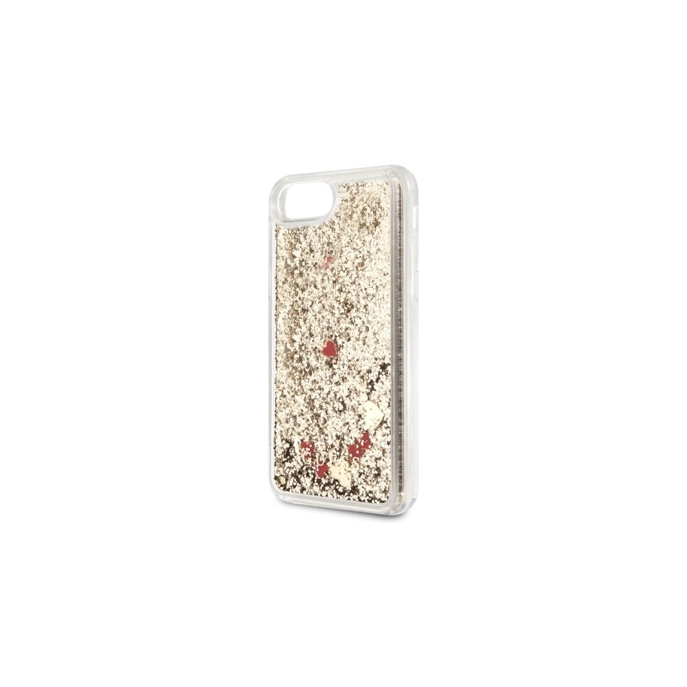 Hurtownia GSM - Etui Guess GUHCI8GLHREGO Apple iPhone SE 2022/SE 2020/8/7 gold/złoty hard case Liquid Glitter Hearts - GUE465GLD - {ean13} - Hurt