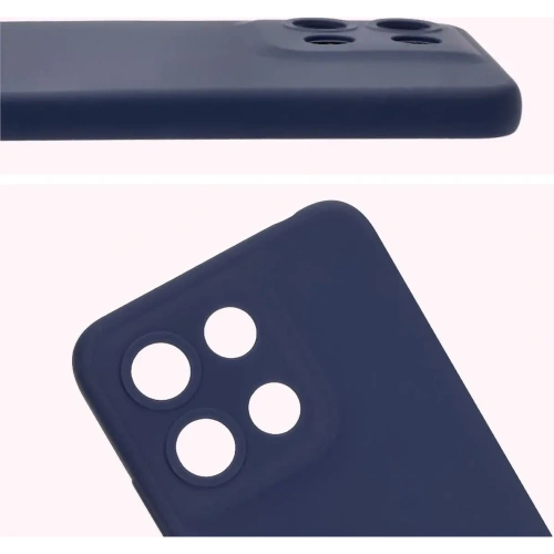 Silikonowe etui Bizon Soft Case do Motorola Moto G15 / G15 Power ciemnoniebieskie