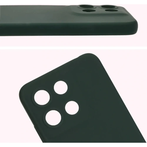 Silikonowe etui Bizon Soft Case do Motorola Moto G15 / G15 Power ciemnozielone