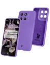 Silikonowe etui Bizon Soft Case do Motorola Moto G15 / G15 Power fioletowe