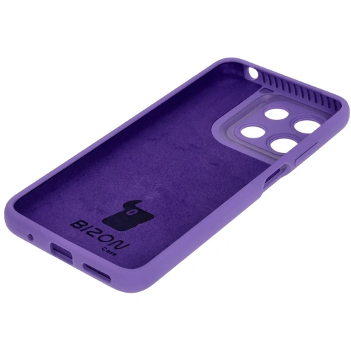 Silikonowe etui Bizon Soft Case do Motorola Moto G15 / G15 Power fioletowe