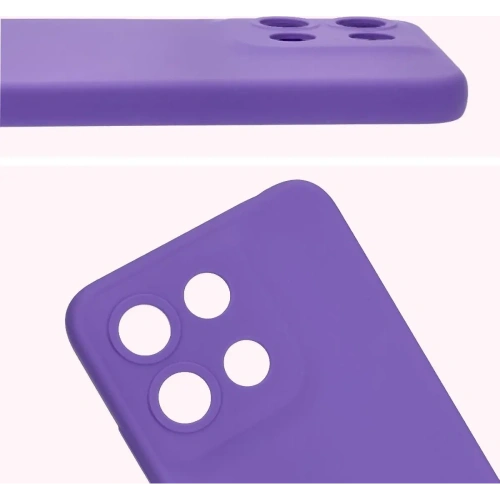 Silikonowe etui Bizon Soft Case do Motorola Moto G15 / G15 Power fioletowe