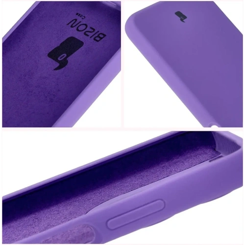 Silikonowe etui Bizon Soft Case do Motorola Moto G15 / G15 Power fioletowe