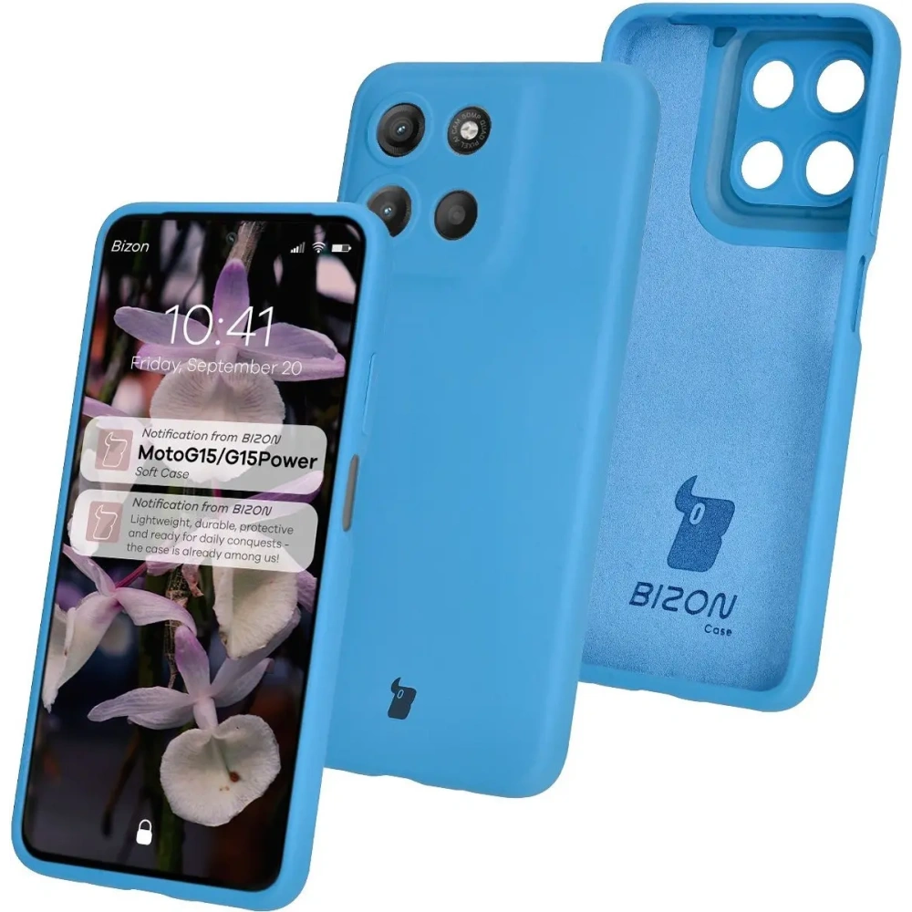 Hurtownia GSM - Bizon Soft Case Motorola Moto G15 / G15 Power kék - BIZ8437 - {ean13} - Hurt