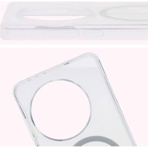 Etui z pierścieniem magnetycznym Bizon Case CrystalO do OnePlus 13R przezroczyste