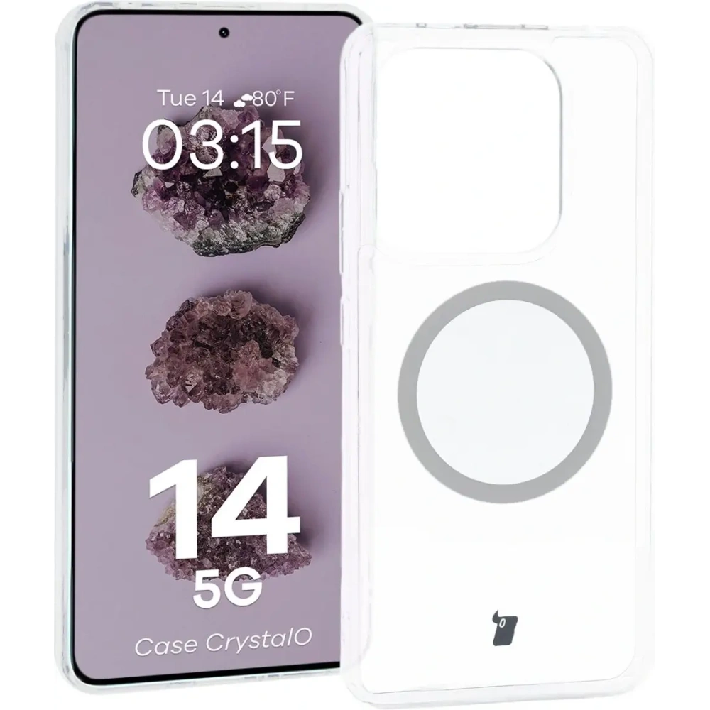 Hurtownia GSM - Bizon Case CrystalO Magnetic Xiaomi Redmi Note 14 5G átlátszó - BIZ8439 - {ean13} - Hurt