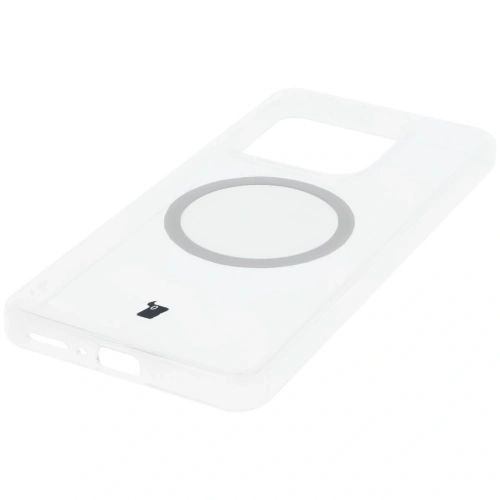 Etui z pierścieniem magnetycznym Bizon Case CrystalO do Xiaomi Redmi Note 14 5G przezroczyste