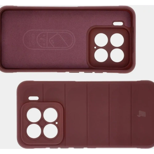 Pancerne etui Bizon Case Tur do Xiaomi 15 ciemnofioletowe