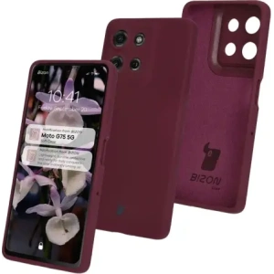 Hurtownia GSM - Bizon Soft Case Motorola Moto G75 5G violet închis - BIZ8441 - {ean13} - Hurt