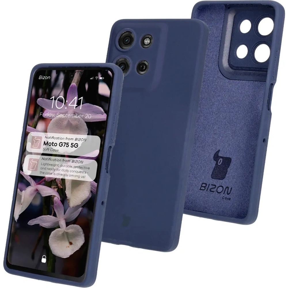 Hurtownia GSM - Bizon Soft Case Motorola Moto G75 5G sötétkék - BIZ8442 - {ean13} - Hurt