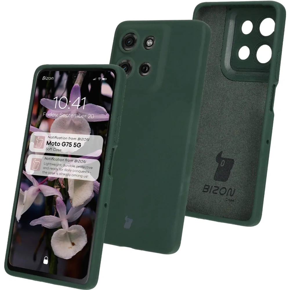 Hurtownia GSM - Bizon Soft Case Motorola Moto G75 5G sötétzöld - BIZ8443 - {ean13} - Hurt