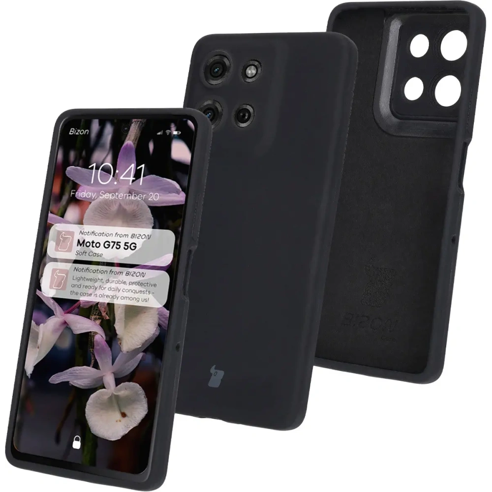 Hurtownia GSM - Bizon Soft Case Motorola Moto G75 5G fekete - BIZ8444 - {ean13} - Hurt