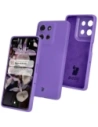 Bizon Soft Case Motorola Moto G75 5G lila