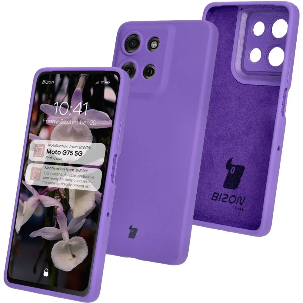 Hurtownia GSM - Bizon Soft Case Motorola Moto G75 5G lila - BIZ8445 - {ean13} - Hurt