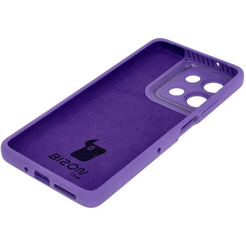 Silikonowe etui Bizon Soft Case do Motorola Moto G75 5G fioletowe