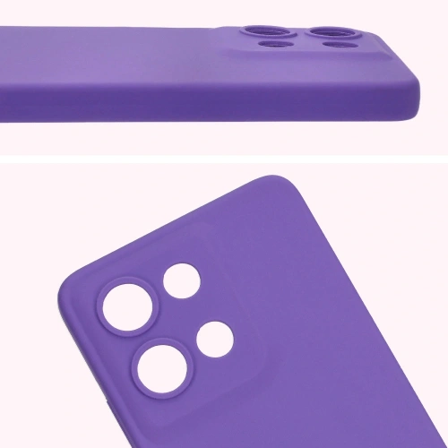 Silikonowe etui Bizon Soft Case do Motorola Moto G75 5G fioletowe