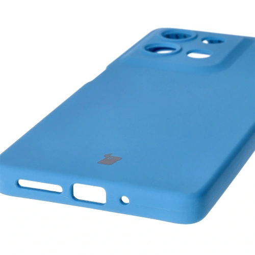 Silikonowe etui Bizon Soft Case do Motorola Moto G75 5G niebieskie