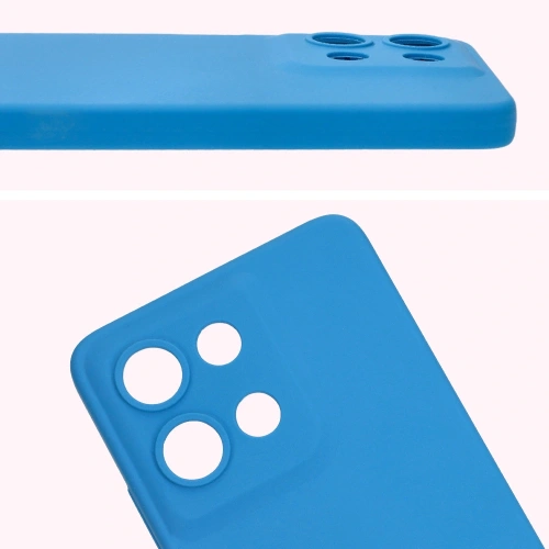 Silikonowe etui Bizon Soft Case do Motorola Moto G75 5G niebieskie