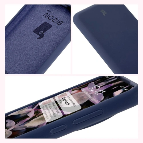 Silikonowe etui Bizon Soft Case do OnePlus 13 ciemnoniebieskie