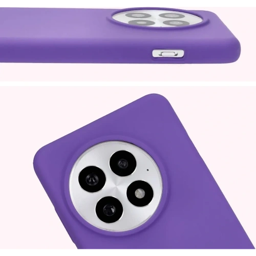 Silikonowe etui Bizon Soft Case do OnePlus 13 fioletowe