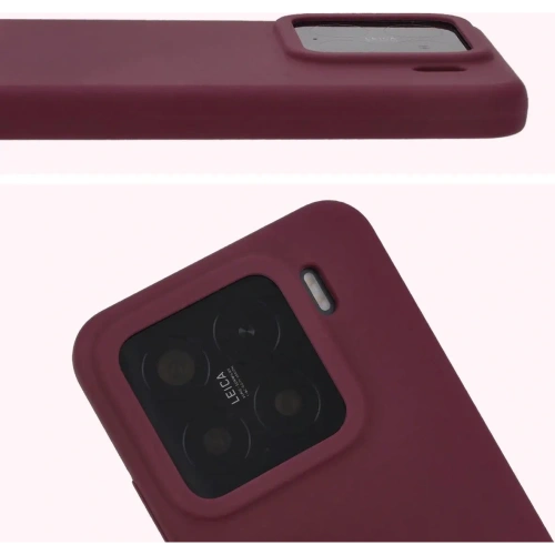 Silikonowe etui Bizon Soft Case do Xiaomi 15 ciemnofioletowe