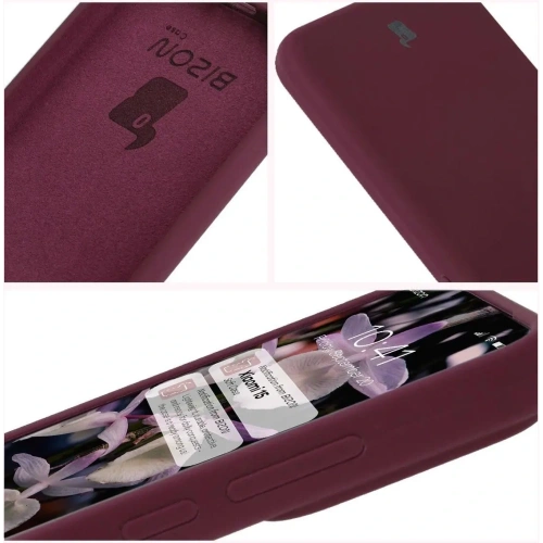 Silikonowe etui Bizon Soft Case do Xiaomi 15 ciemnofioletowe
