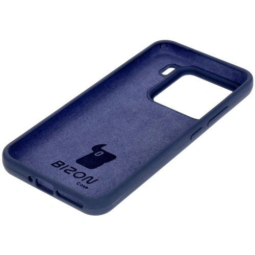 Silikonowe etui Bizon Soft Case do Xiaomi 15 ciemnoniebieskie