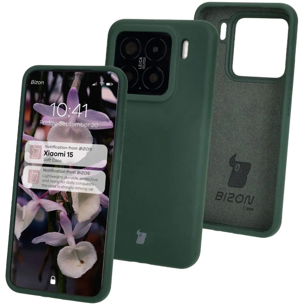 Wholesale Bizon Soft Case Xiaomi 15 dark green - BIZ8455 - {ean13} - Hurt
