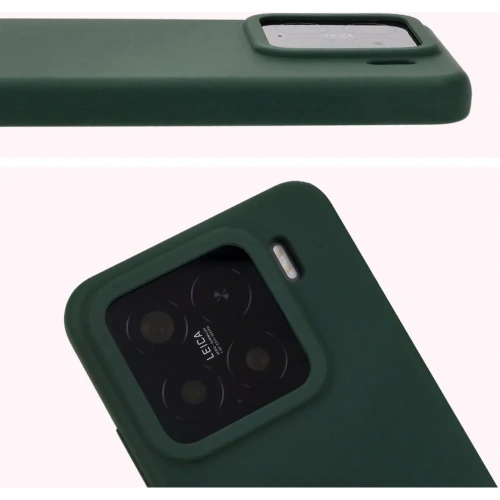 Silikonowe etui Bizon Soft Case do Xiaomi 15 ciemnozielone