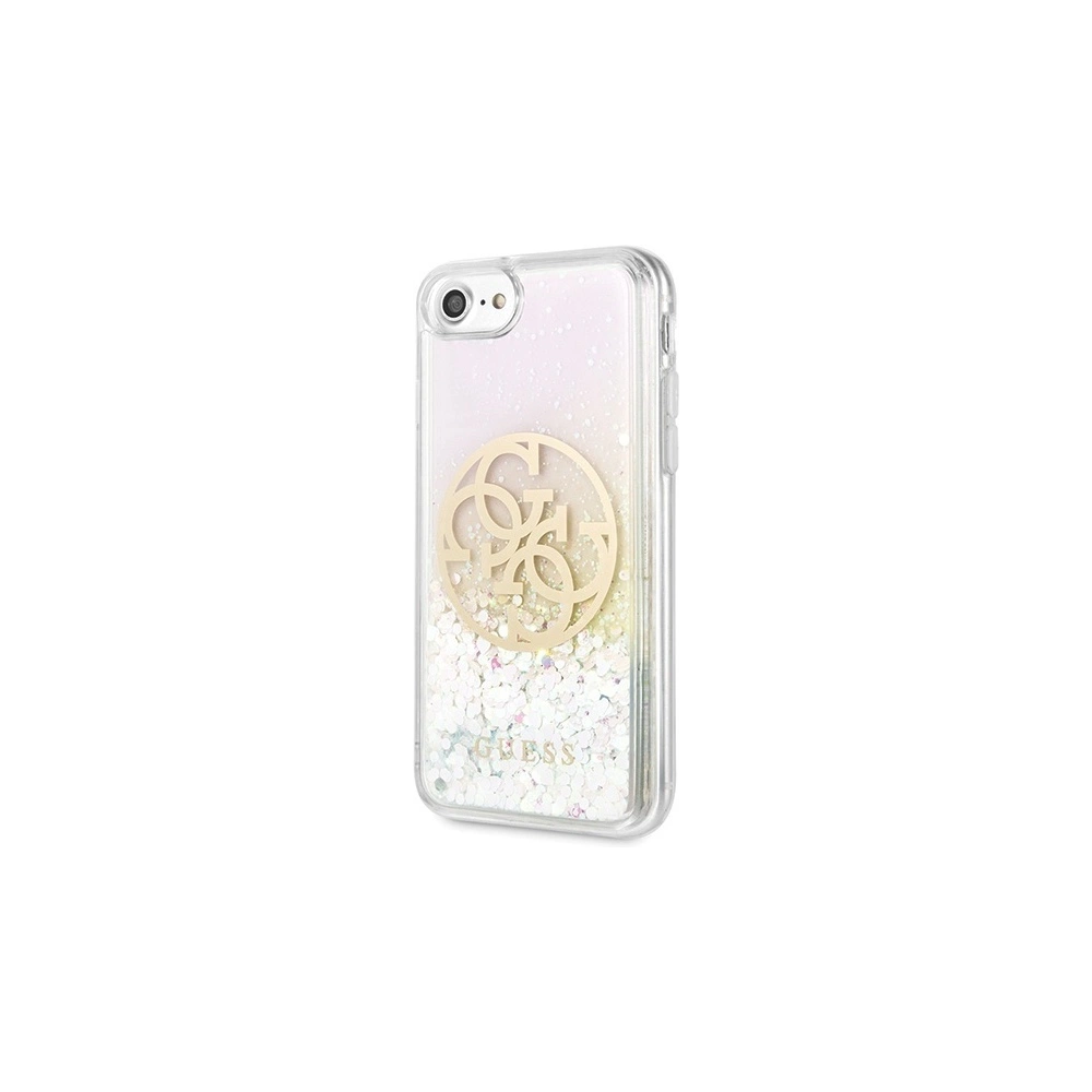 Hurtownia GSM - Etui Guess GUHCI8LGIRGP Apple iPhone SE 2022/SE 2020/8/7 tvrdý kryt Liquid Glitter 4G Circle - GUE468 - {ean13} - Hurt
