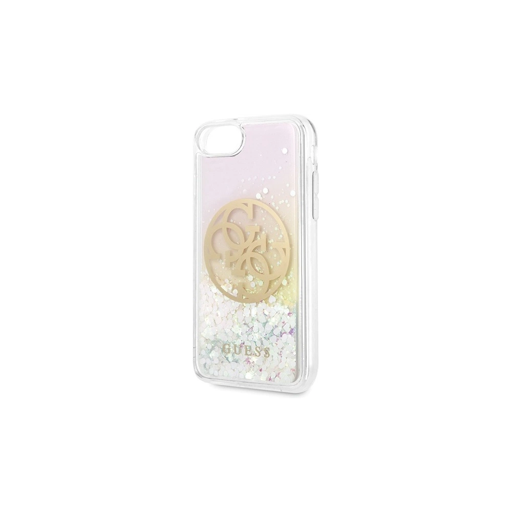 Hurtownia GSM - Etui Guess GUHCI8LGIRGP Apple iPhone SE 2022/SE 2020/8/7 tvrdý kryt Liquid Glitter 4G Circle - GUE468 - {ean13} - Hurt