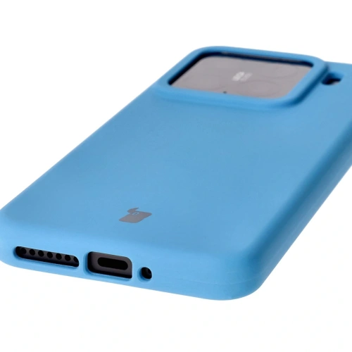 Silikonowe etui Bizon Soft Case do Xiaomi 15 niebieskie