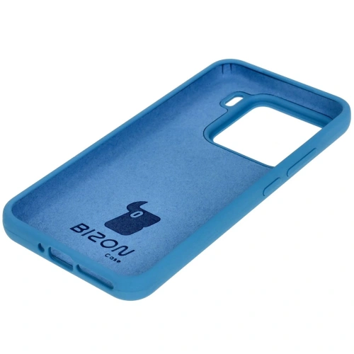 Silikonowe etui Bizon Soft Case do Xiaomi 15 niebieskie