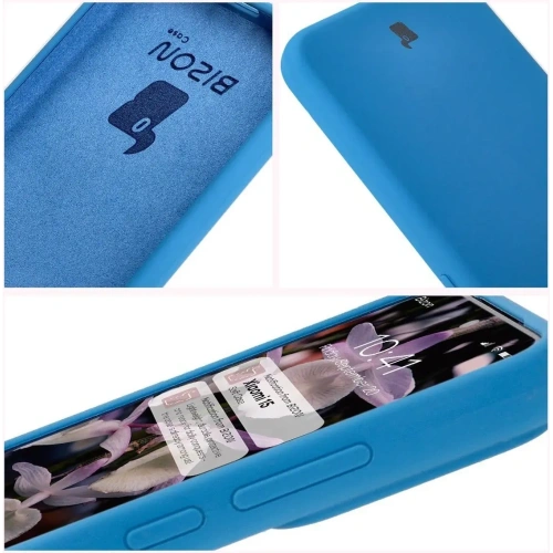 Silikonowe etui Bizon Soft Case do Xiaomi 15 niebieskie