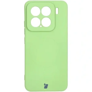 Hurtownia GSM - Bizon Case Silicone Magnetic Sq Xiaomi 15 verde deschis - BIZ8461 - {ean13} - Hurt