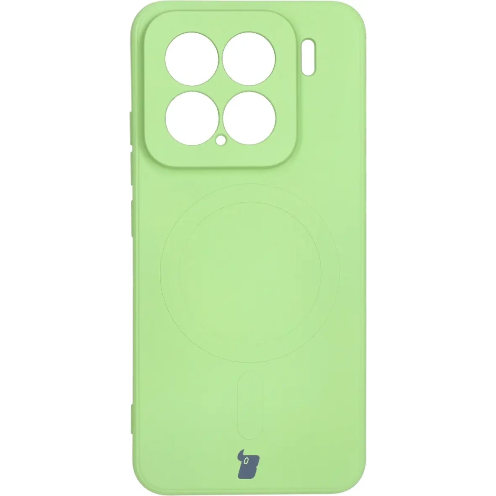 Hurtownia GSM - Bizon Case Silicone Magnetic Sq Xiaomi 15 verde deschis - BIZ8461 - {ean13} - Hurt