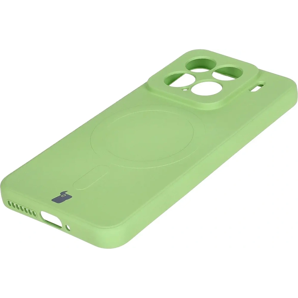 Hurtownia GSM - Bizon Case Silicone Magnetic Sq Xiaomi 15 verde deschis - BIZ8461 - {ean13} - Hurt