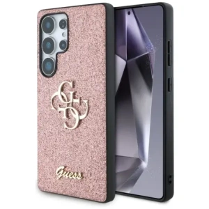 Wholesale Guess Fixed Glitter Big 4G Metal Logo Samsung Galaxy S25 Ultra pink - GUE4304 - {ean13} - Hurt