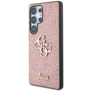 Hurtownia GSM - Etui Guess Fixed Glitter Big 4G Metal Logo do Samsung Galaxy S25 Ultra różowy - GUE4304 - {ean13} - Hurt