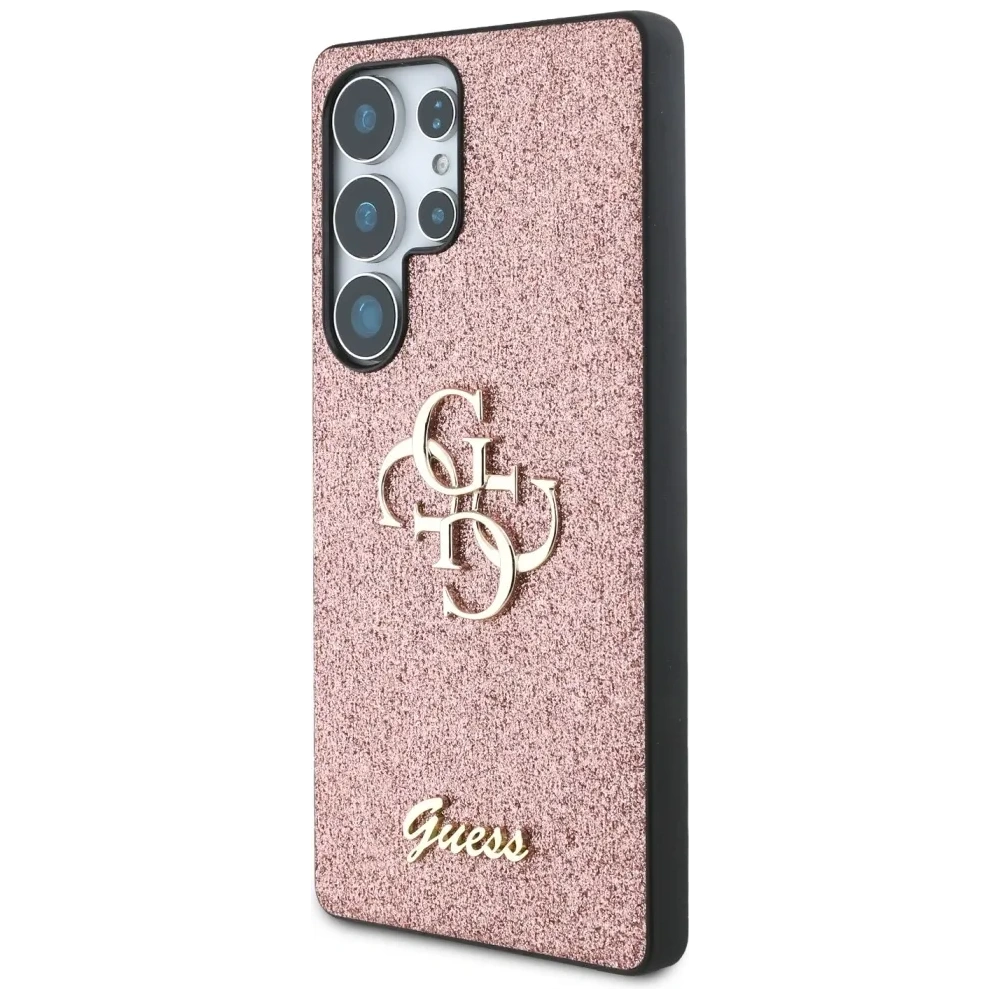 Hurtownia GSM - Etui Guess Fixed Glitter Big 4G Metal Logo pro Samsung Galaxy S25 Ultra růžové - GUE4304 - {ean13} - Hurt